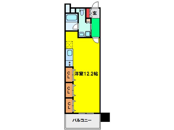 レジュールアッシュ福島の物件間取画像